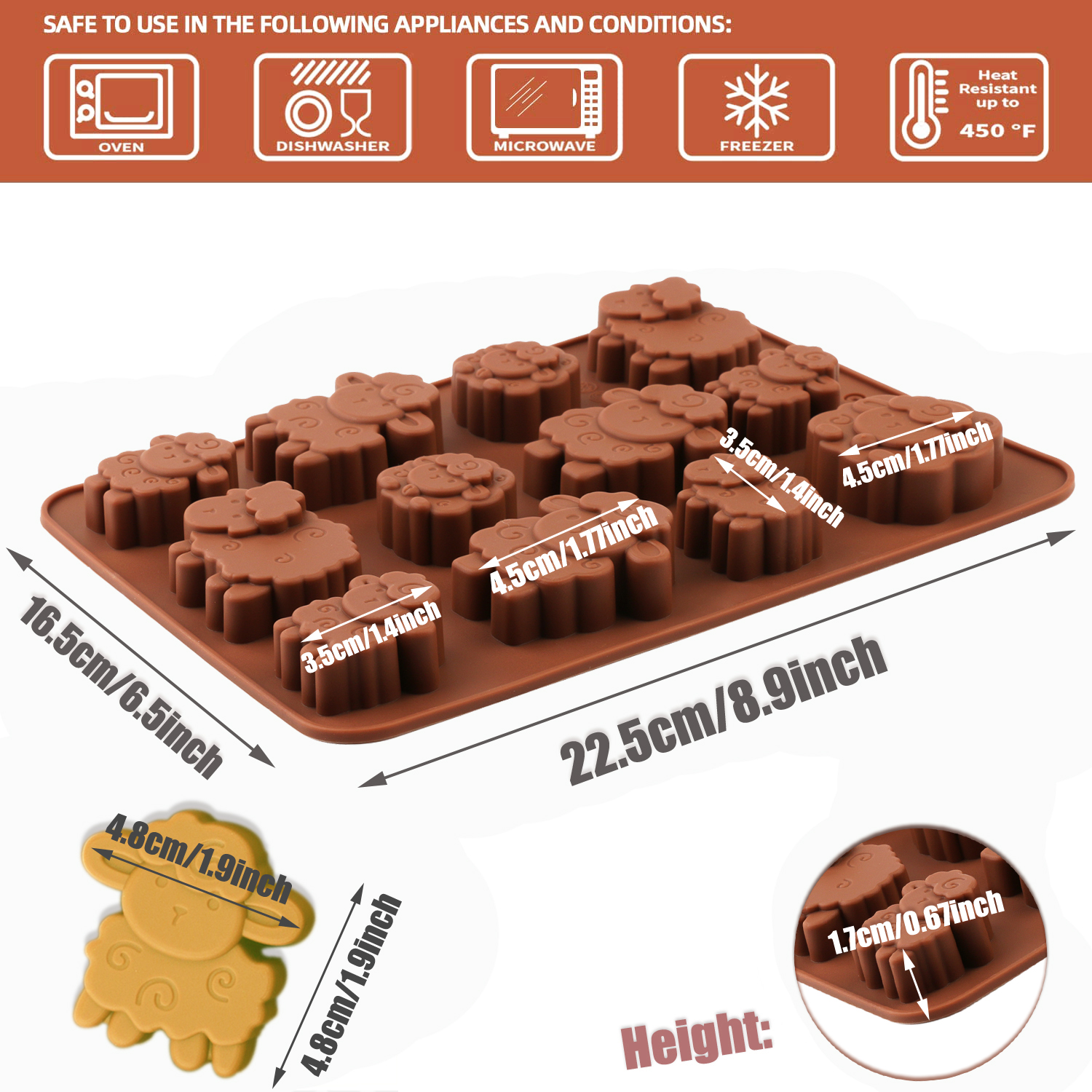 1pack silicone Eid lamb candy  - 3D Printing With Silicone recension och pris