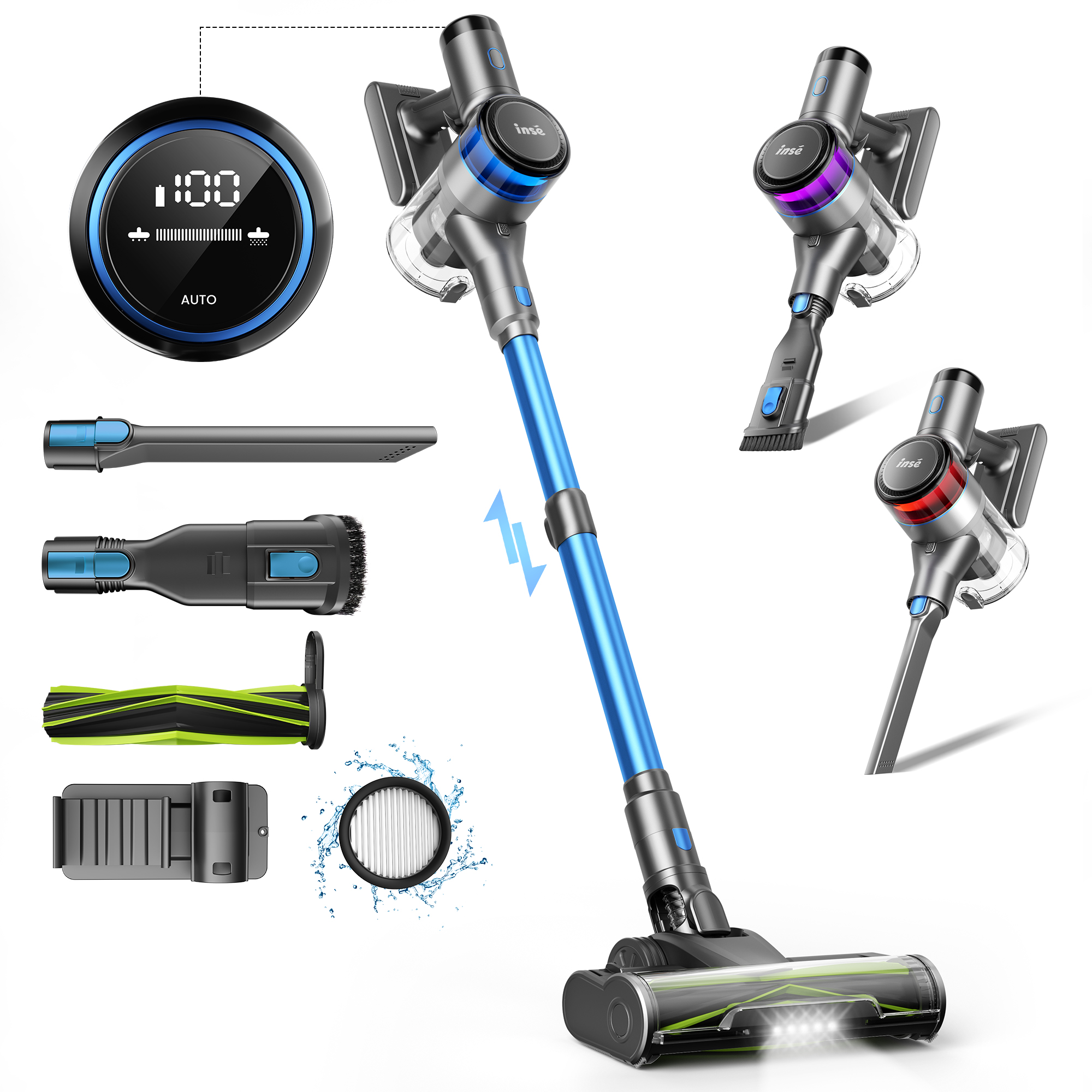 INSE S9X Handheld Stick Vacuum - Nozzle Cleaning Kit recension och pris