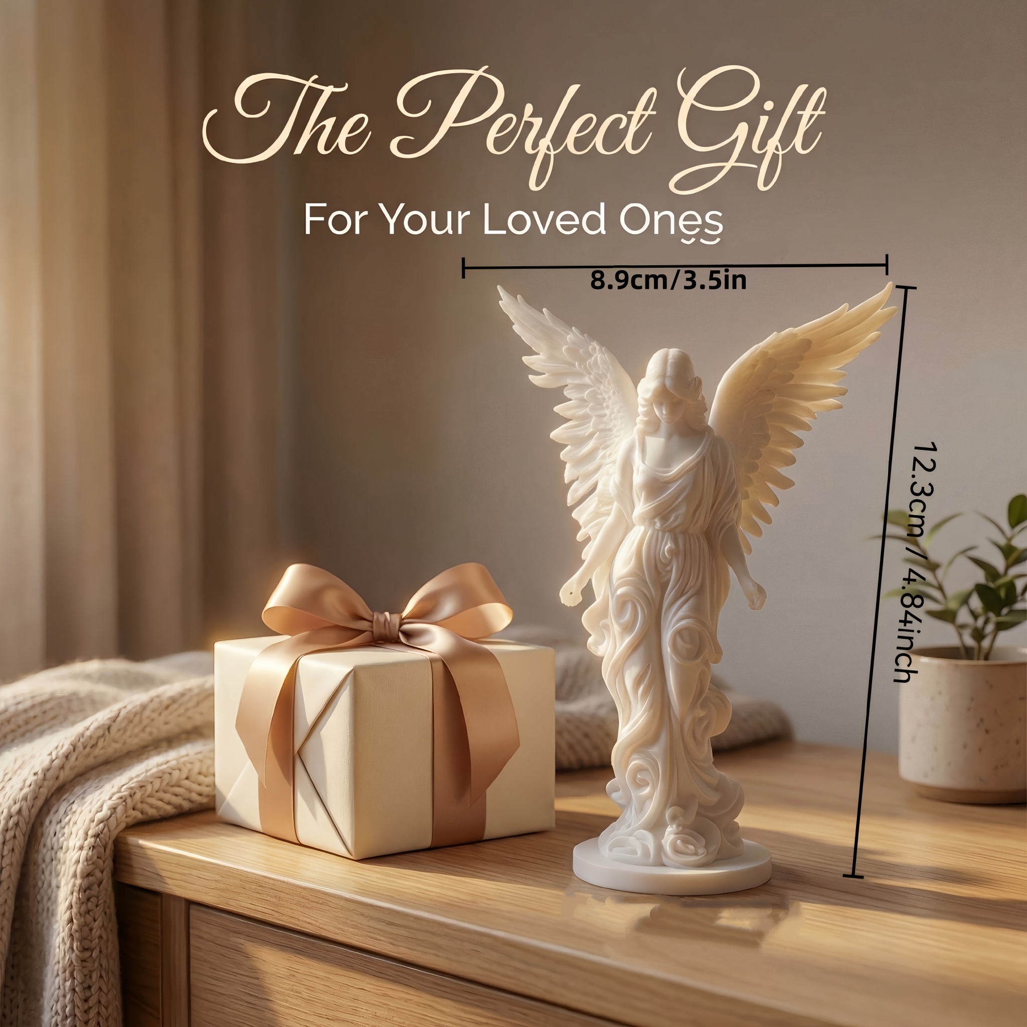 2-Piece Set of White Angel Sta - 3D Printing Quality recension och pris