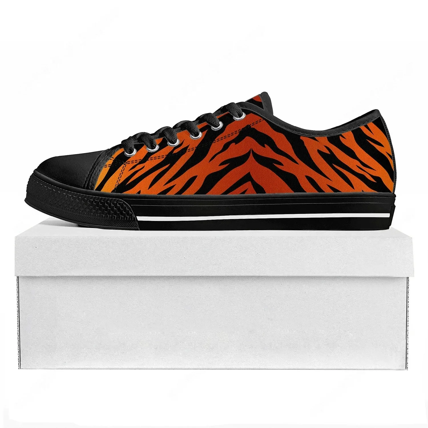 Tiger Stripe 3D Print Low Top  - 3D Printing Quality recension och pris