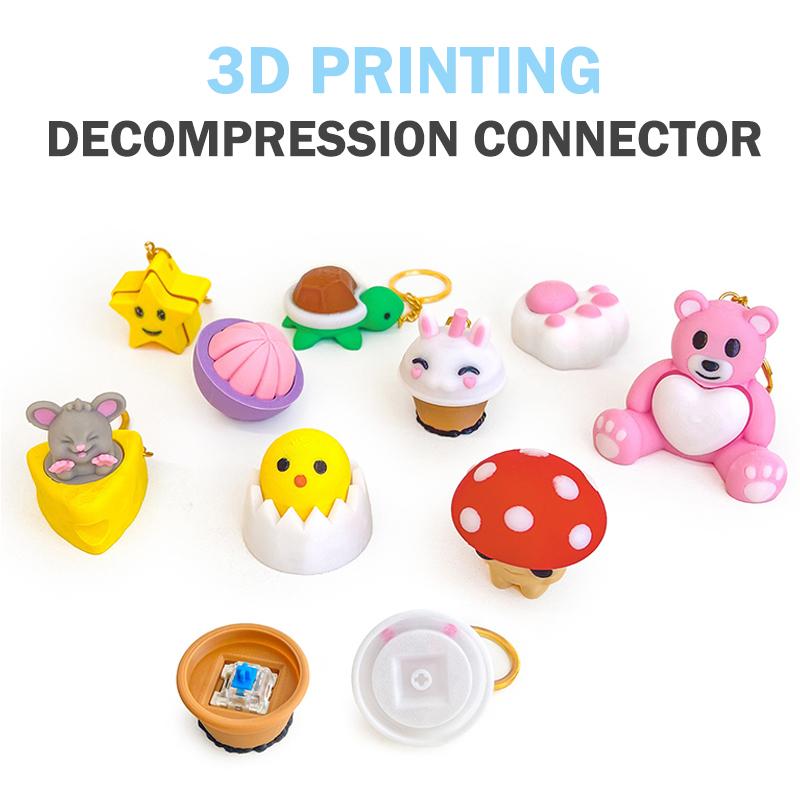 »Mushroom Turtle Keycap Press  - 3D Printing Keycaps recension och pris