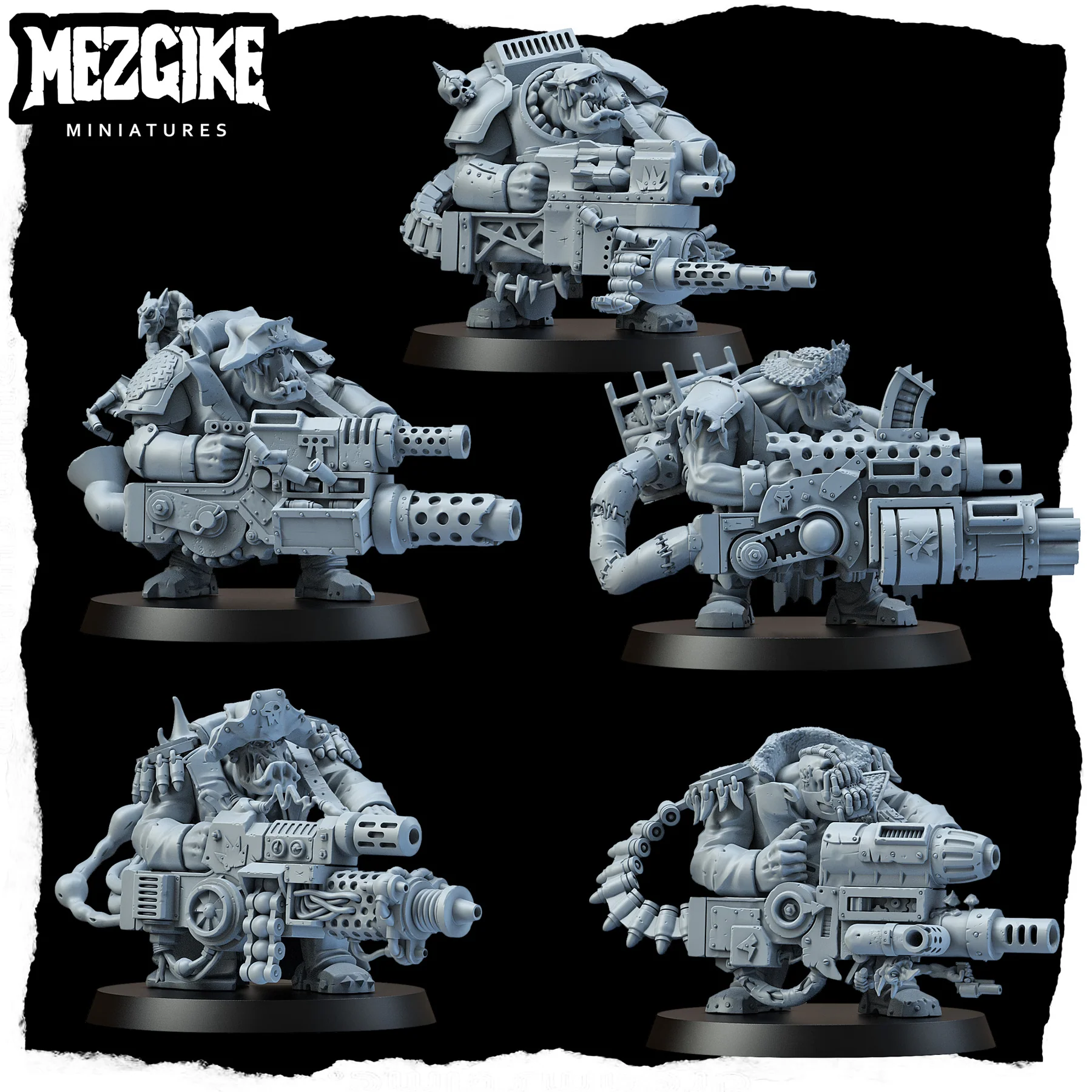 Orc Bots Gunners Miniature,  G - 3D Printing Figure recension och pris