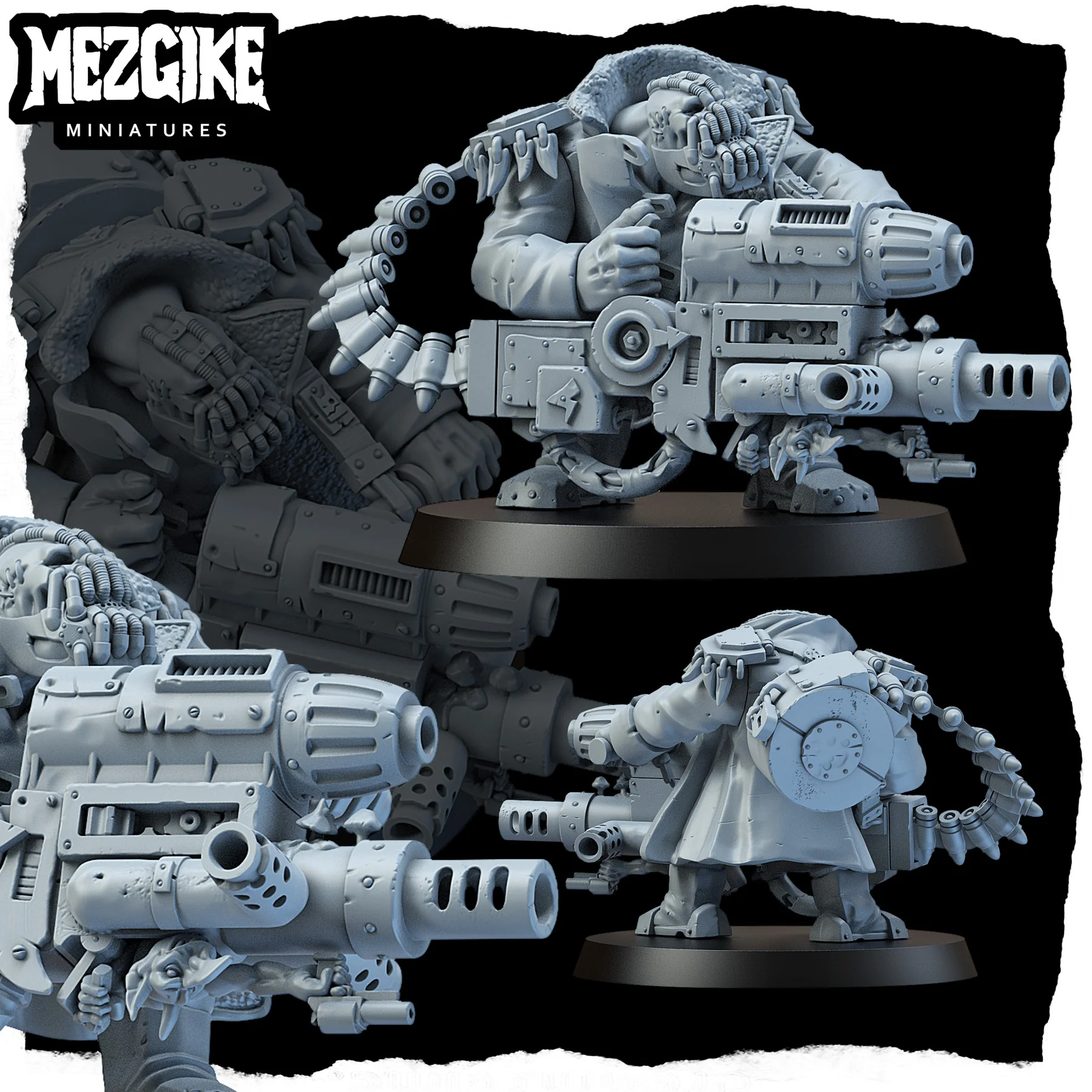 Orc Bots Gunners Miniature,  G - 3D Printing Figure recension och pris