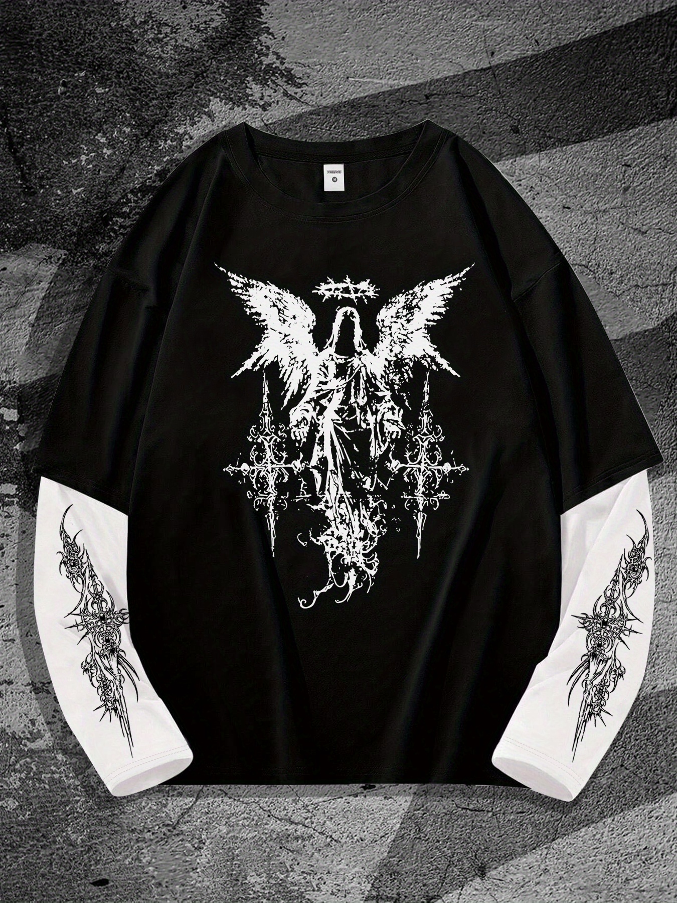 New men's long-sleeved T-shirt - 3D Printing Service recension och pris