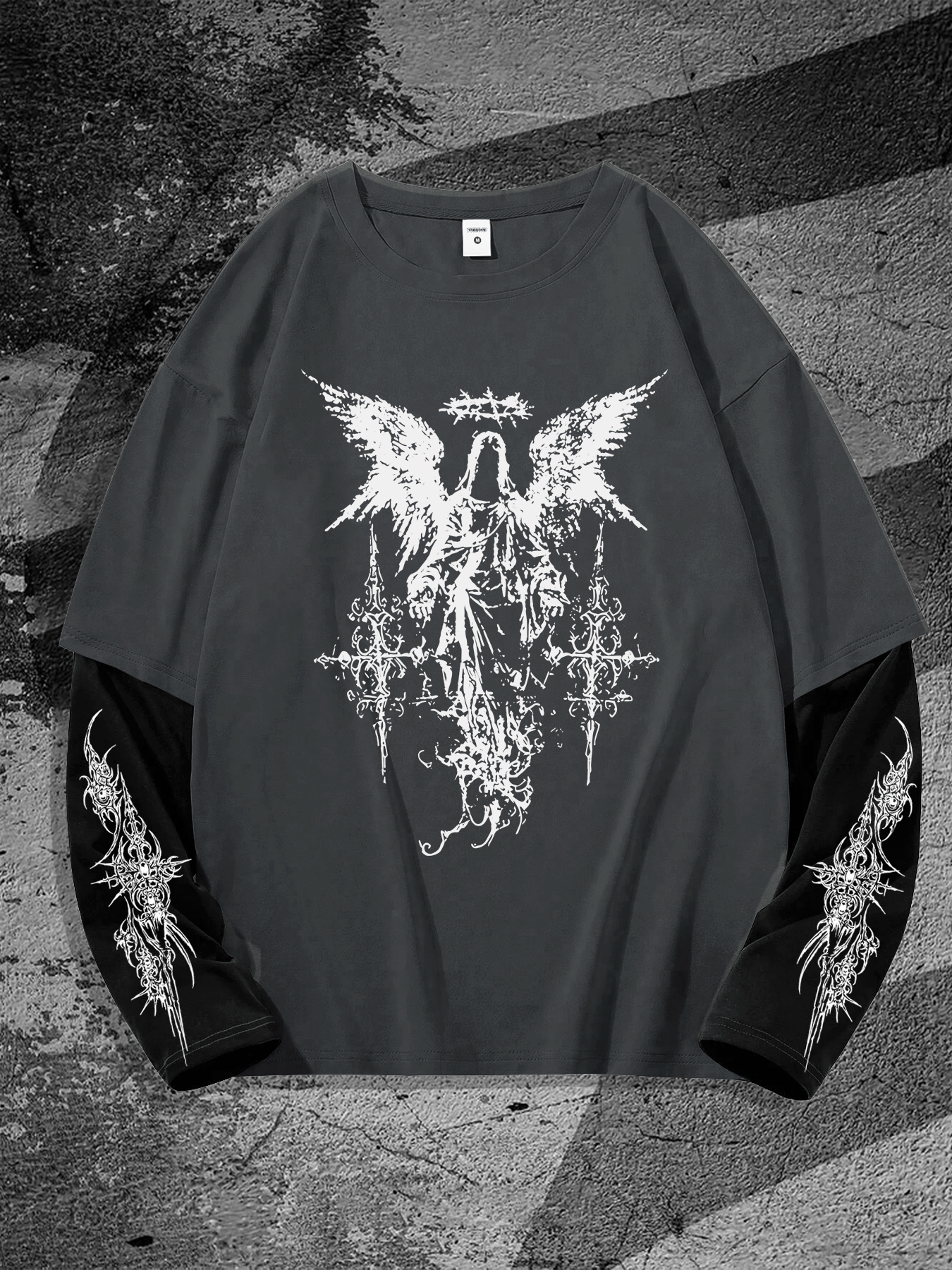 New men's long-sleeved T-shirt - 3D Printing Service recension och pris