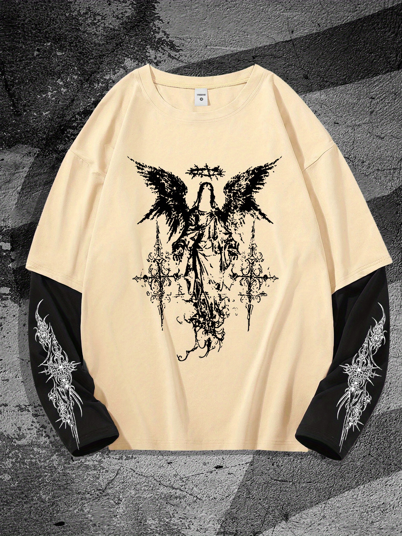 New men's long-sleeved T-shirt - 3D Printing Service recension och pris
