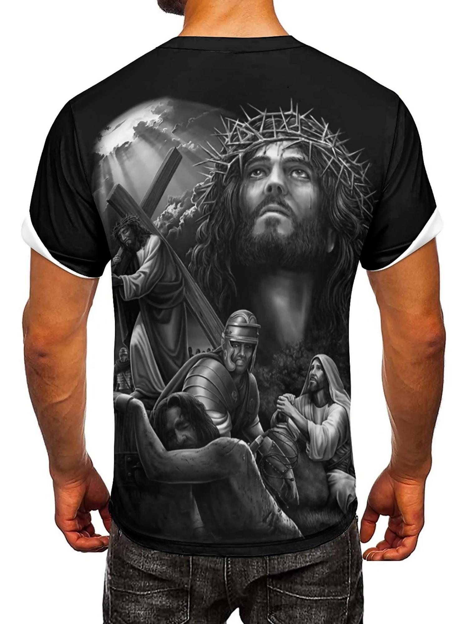 Men'S Plus Size Jesus 3D Print - 3D Printing Figure recension och pris