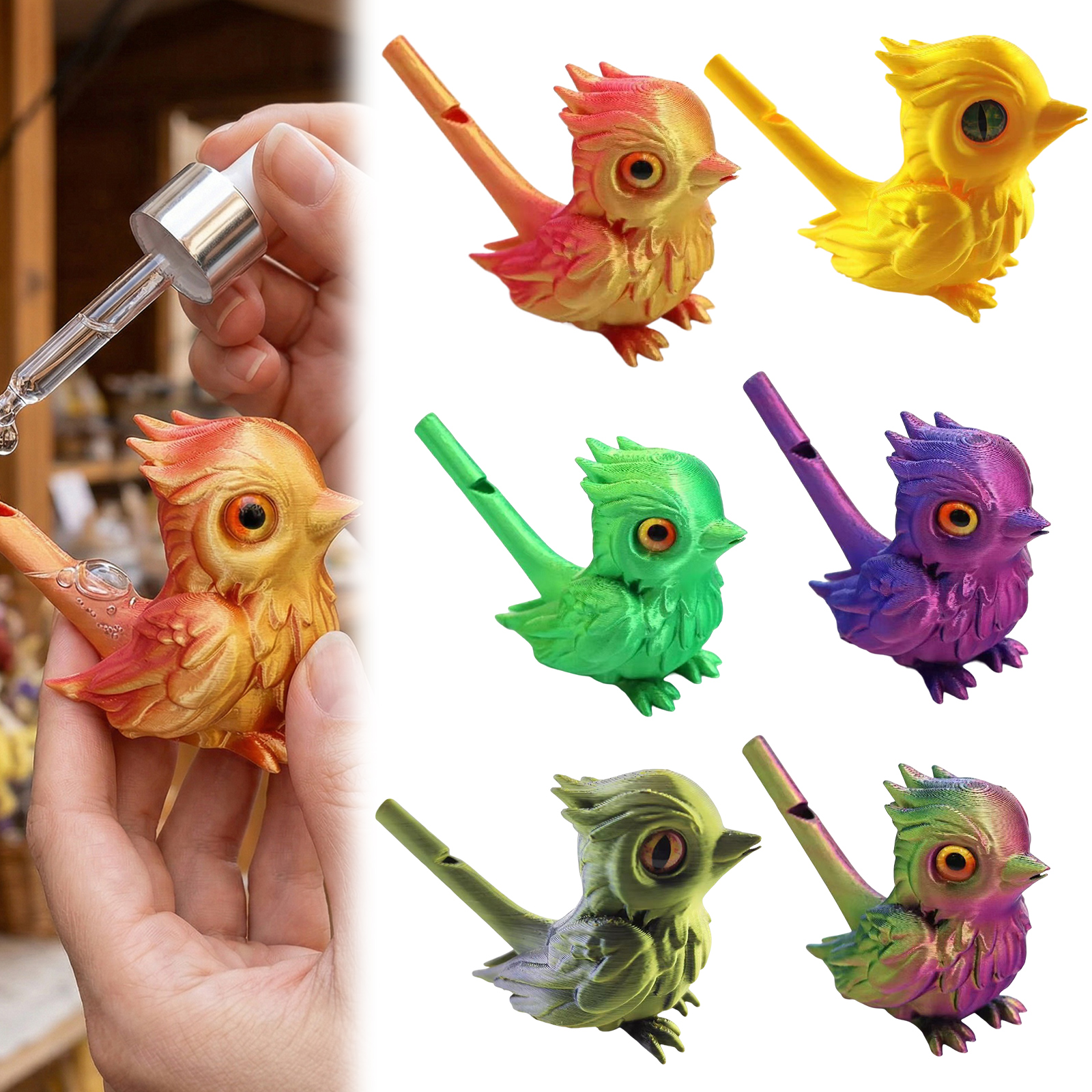 6Pcs 3D Printed Birds Whistles - 3D Printing Enthusiast recension och pris