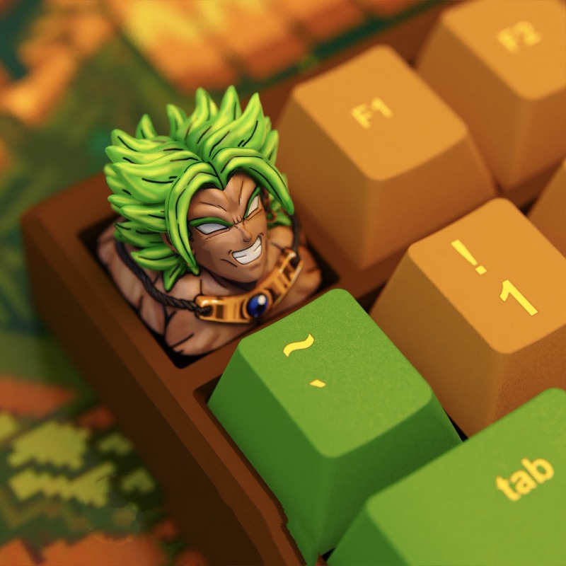 Anime Keycaps Broly Themed Mec - 3D Printing Keycaps recension och pris