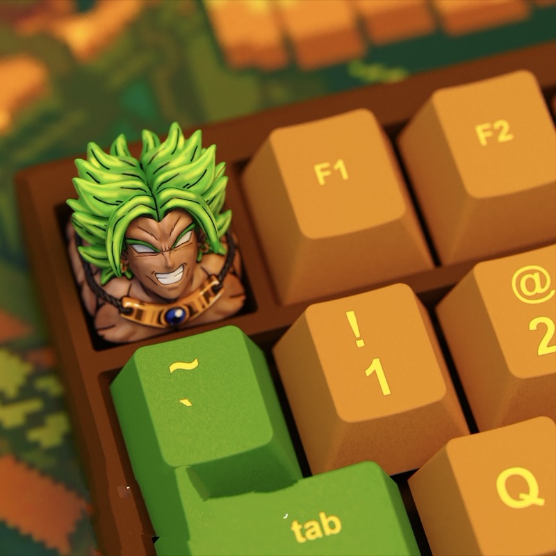 Anime Keycaps Broly Themed Mec - 3D Printing Keycaps recension och pris