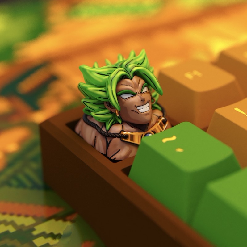 Anime Keycaps Broly Themed Mec - 3D Printing Keycaps recension och pris