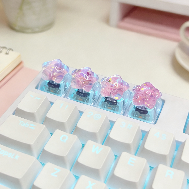 4pcs DIY Personalized Transpar - 3D Printing Keycaps recension och pris